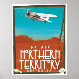 Poster de viagens do Território Norte da Austrál