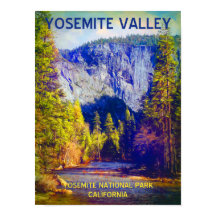 Poster de viagens do Vale do Yosemite