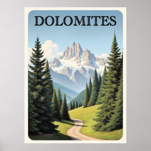 Poster de viagens Dolomites