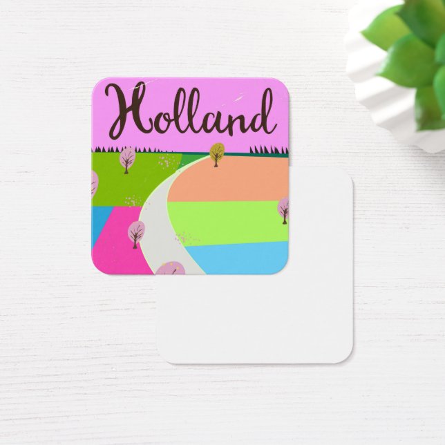 Poster de viagens dos campos de Holanda (Mesa)