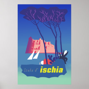 Poster de viagens dos ísquios