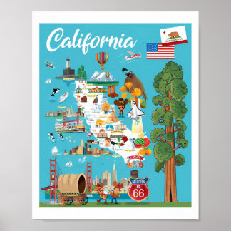 Poster de viagens Dourado Rush