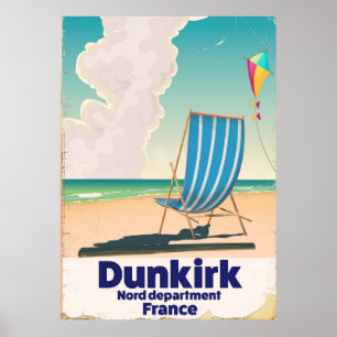 poster de viagens Dunkirk Beach
