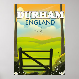 Poster de viagens Durham England