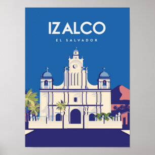 Poster de viagens El salvador izalco