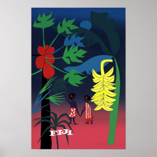 Poster de viagens Fiji