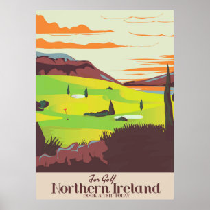 poster de viagens 'For Golf', Norte Irlanda