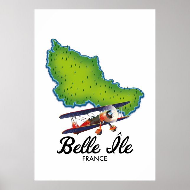 Poster de viagens francês Belle Île (Frente)