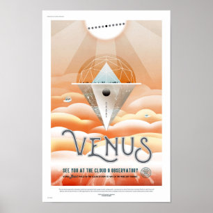 Poster de viagens futuro da NASA - obervatório de