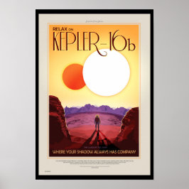 POSTER DE VIAGENS Futuro da NASA - Relaxe no Keple
