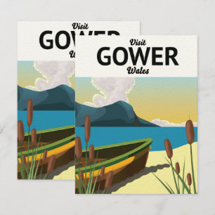 Poster de viagens Gower Wales