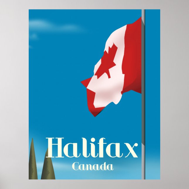 Poster de viagens Halifax Canadá (Frente)