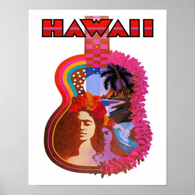 Poster de viagens Hawaii (Frente)