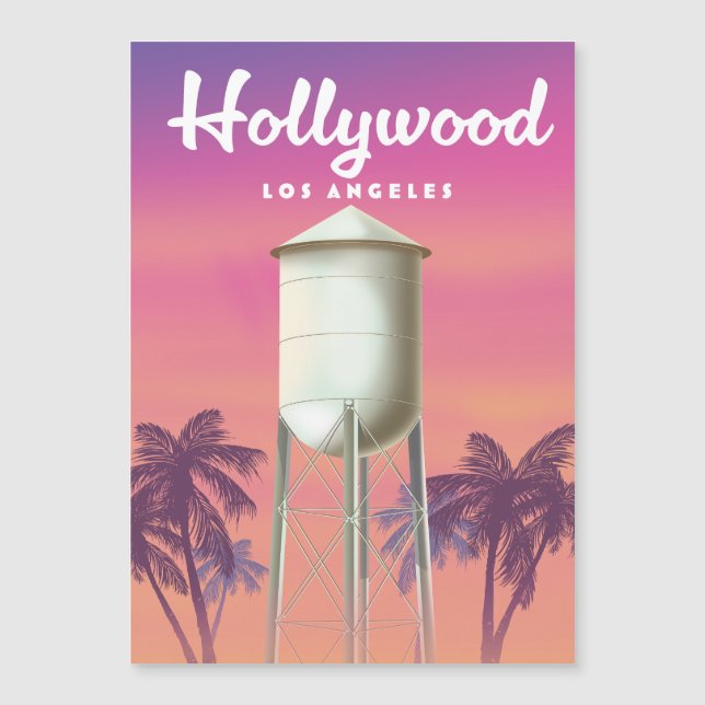 Poster de viagens Hollywood Los Angeles (Frente)