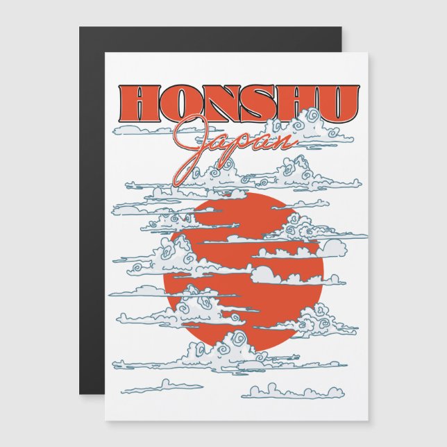 Poster de viagens Honshu Japan (Frente/Verso)