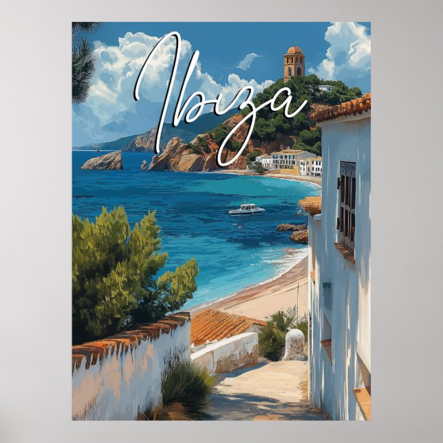 Poster de viagens Ibiza - Estilo de Espanha (Frente)