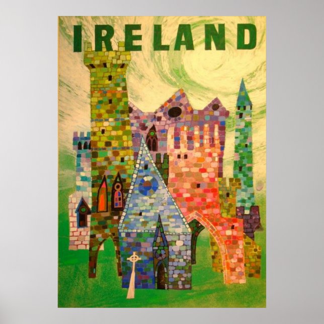 POSTER DE VIAGENS IRLANDA (Frente)