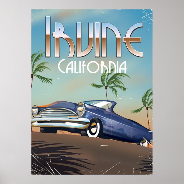 Poster de viagens Irvine California (Frente)
