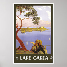 poster de viagens italiano "Lake Garda"