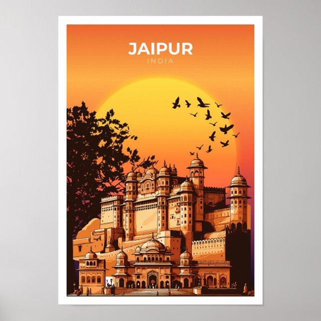 Poster de viagens Jaipur India (Frente)