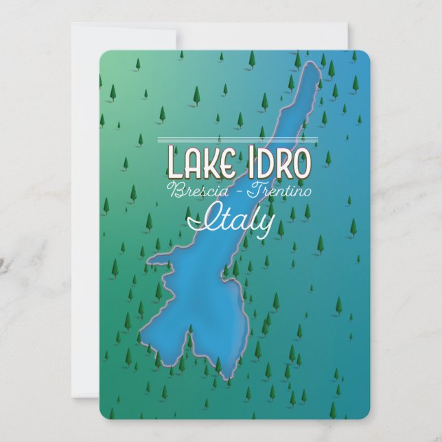 Poster de viagens Lake Idro Itália (Frente)