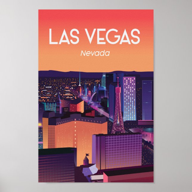 Poster de viagens Las Vegas nevada (Frente)