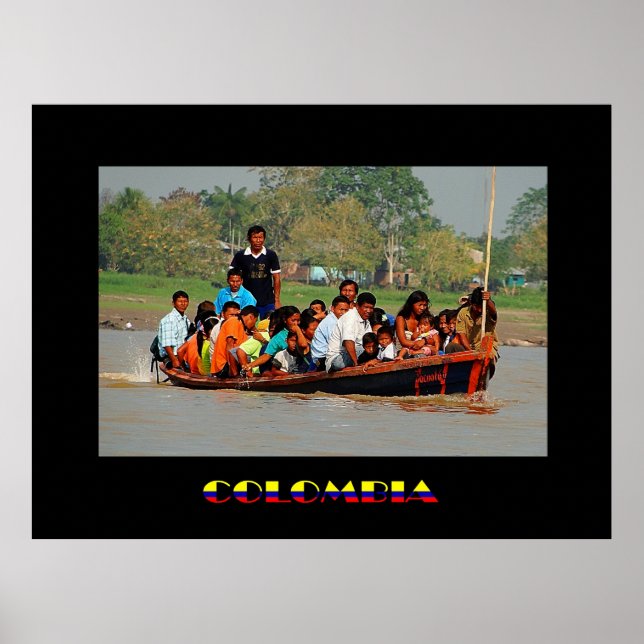 Poster de viagens Letícia Colombia (Frente)