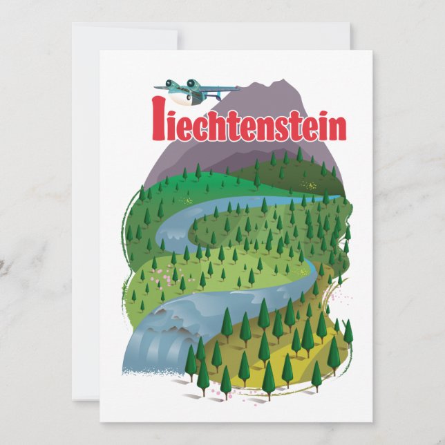 poster de viagens liechtenstein (Frente)