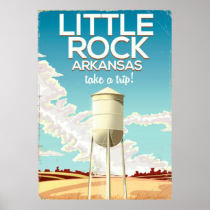 poster de viagens Little Rock Arkansas