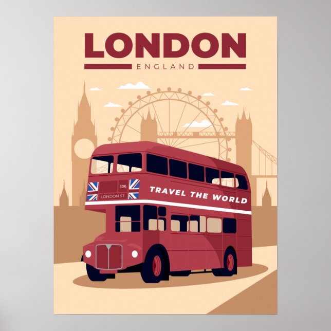Poster de viagens LONDON (Frente)