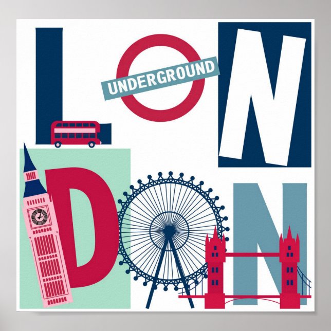 Poster de viagens - Londres (Frente)