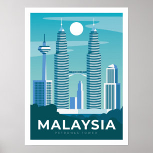 Poster de viagens MALÁSIA