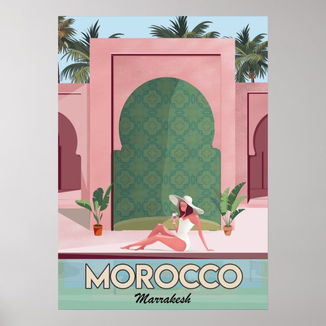 Poster de viagens marrakech (Frente)