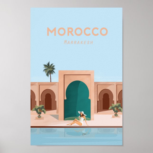 Poster de viagens Marrocos (Frente)