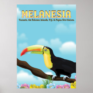Poster de viagens Melanesia Toucan