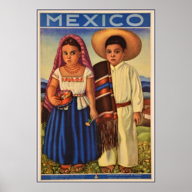 Poster de viagens mexicano (Frente)