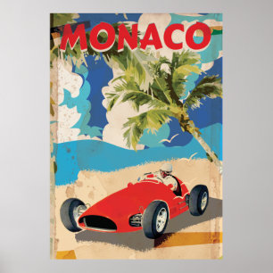 Poster de viagens MONACO VINTAGE