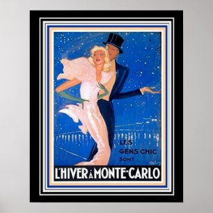 Poster de viagens Monte Carlo Deco