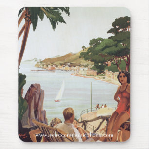 Poster de viagens Mousepad da Riviera Italiana