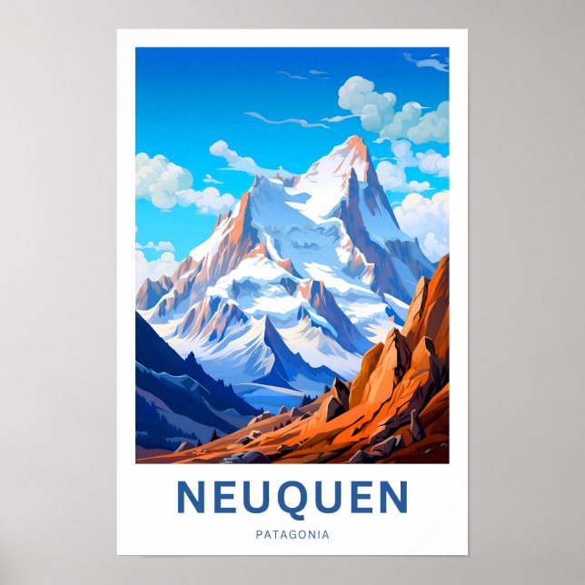 Poster de viagens Neuquen Patagonia (Frente)