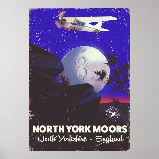 Poster de viagens North York Moors England (Frente)