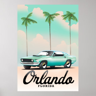 Poster de viagens Orlando Dusk Florida