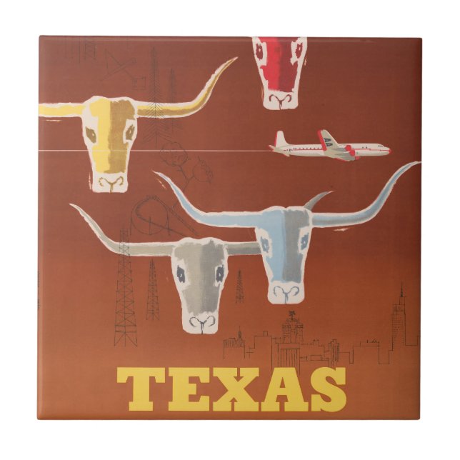 Poster de viagens Para American Airlines No Texas (Frente)