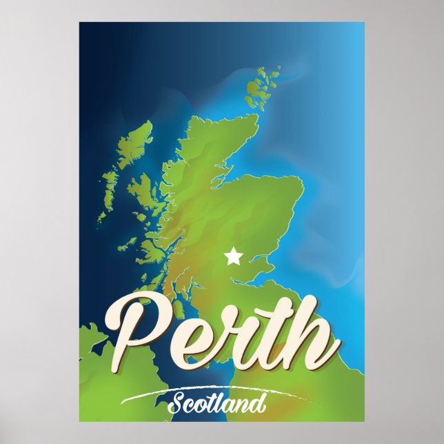 Poster de viagens Perth Scotland (Frente)