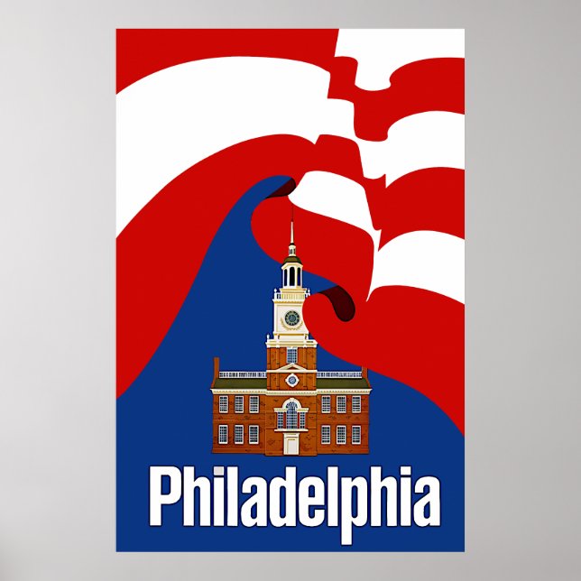 Poster de viagens Philadelphia (Frente)