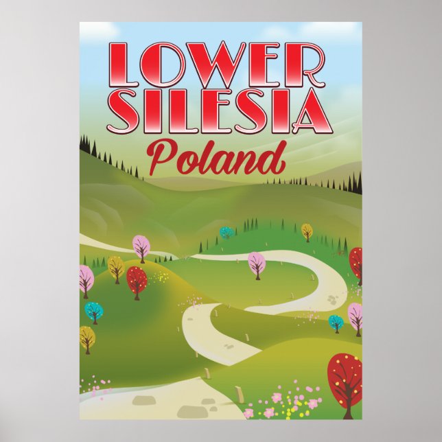 poster de viagens Polônia da Silésia inferior (Frente)
