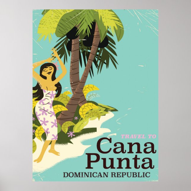 Poster de viagens Punta Cana República Dominicana (Frente)