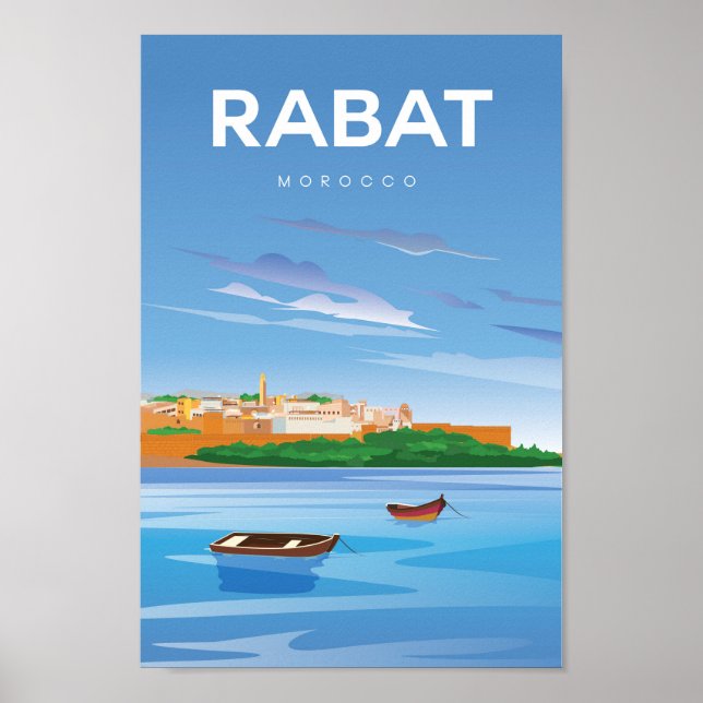 Poster de viagens Rabat Marroo (Frente)