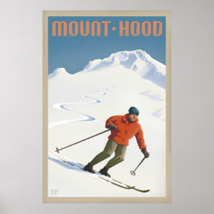 Poster de viagens retro da capa da montagem do