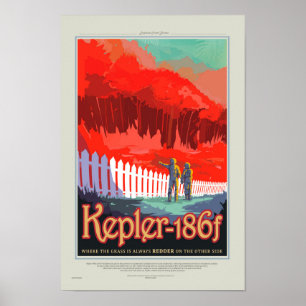 Poster de viagens retro da NASA do estilo -